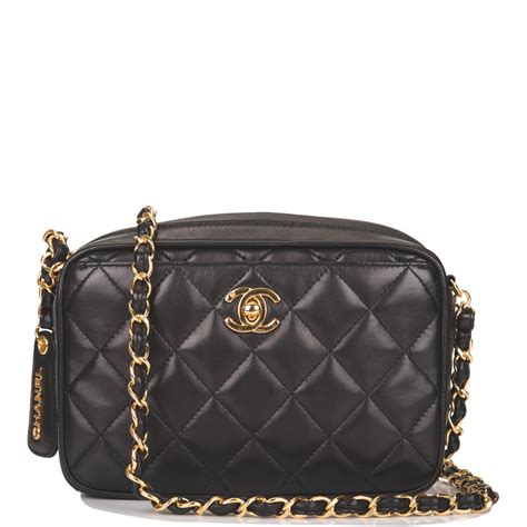 black chanel diagonal camera bag|expensive black purses quilted chanel.